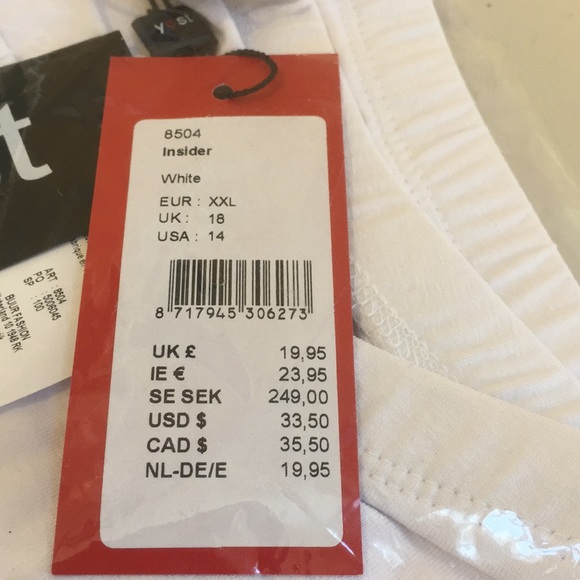 Yest Insider 8504 Stretch White Capris Leggings Activewear Size 14 - Picture 12 of 16